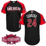 Detroit Tigers #24 Miguel Cabrera Black 2015 All-Star American League Stitched Jersey