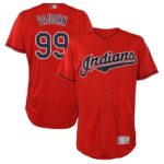 Cleveland Indians #99 Ricky Vaughn Red Flexbase Collection Stitched Jersey