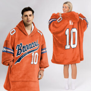 Adult B.N 10 Denver Football Unisex Blanket Hoodie