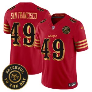 San Francisco 49ers #49 San Francisco SF "Rivalries" Vapor Limited Jersey - Faithful To The Bay Patch - All Stitched