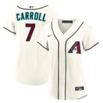 Women's  Arizona Diamondbacks Corbin Carroll #7 Cream Home Replica Jersey