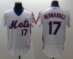 New York Mets #17 Keith Hernandez White(Blue Strip) Flexbase Collection Alternate Stitched Jersey