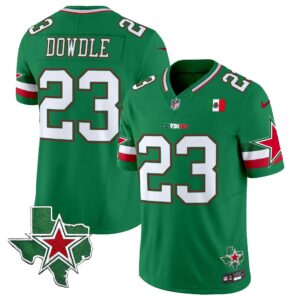 Rico Dowdle # 23 2025 Dallas Cowboys Mexico Vapor Limited Jersey - All Stitched