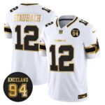 Dallas Cowboys 94 Marshawn Kneeland Memorial Patch Gold Vapor Limited Jersey - All Stitched
