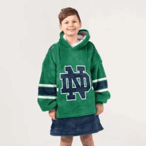 Kid 1 Notre Dame Football Unisex Blanket Hoodie