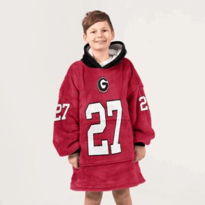 Kid N.C 27 Georgia Football Unisex Blanket Hoodie