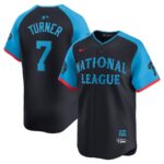 Men's Philadelphia Phillies #7 Trea Turner  Navy 2024 All-Star Game Jersey