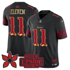 Eleven #11 San Francisco 49ers Rivalries x Stranger Things Vapor Limited Jersey - All Stitched