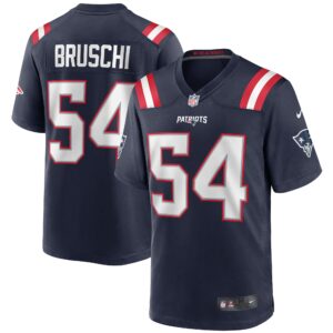 Tedy Bruschi New England Patriots Game Retired Player Jersey - Navy
