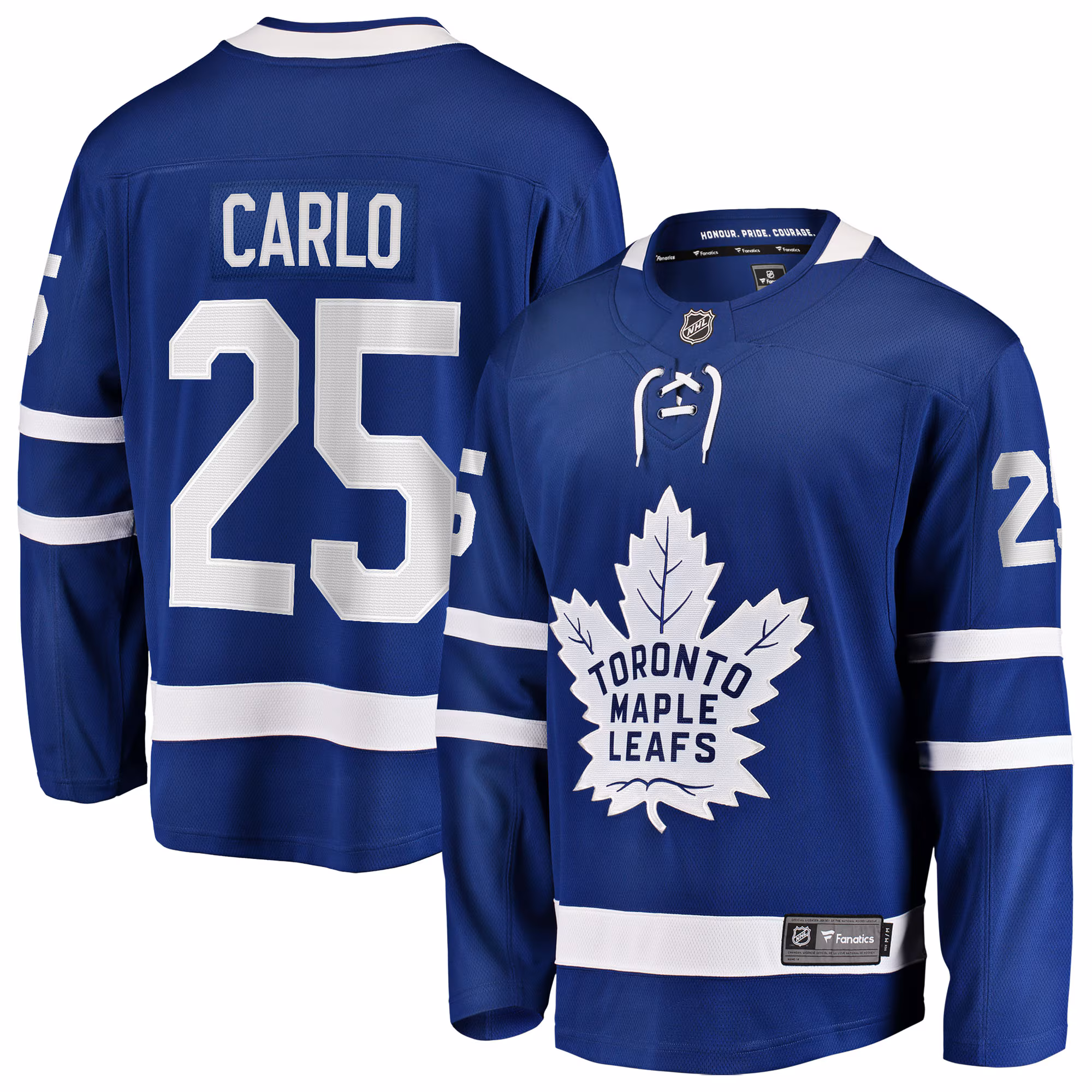 Toronto Maple Leafs Brandon Carlo #25 Fanatics Blue Home Breakaway Jersey
