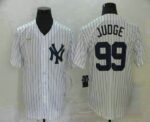 Men's New York Yankees #99 Aaron Judge White Throwback Stitched Cool Base  Jersey
