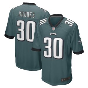 Kennedy Brooks Philadelphia Eagles  Game Player Jersey - Midnight Green