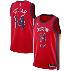 Brandon Ingram New Orleans Pelicans  Unisex Swingman Jersey - Red - Statement Edition