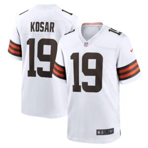 Bernie Kosar #19 Cleveland Browns Game Retired Player Jersey - White