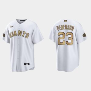Men's San Francisco Giants #23 Joc Pederson 2022 All-Star Game Cool Base Jersey - White