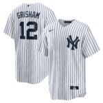 New York Yankees Trent Grisham #12 White Home Replica Jersey