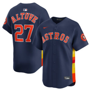 Houston Astros Jose Altuve #27 Navy Alternate Limited Player Jersey