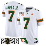 CJ Daniels #7 Miami Hurricanes MIA 2026 CFP Final & Florida Patch Vapor Limited Jersey - All Stitched
