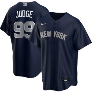 Men's  New York Yankees #99 Aaron Judge Navy Alternate 2020 Jersey