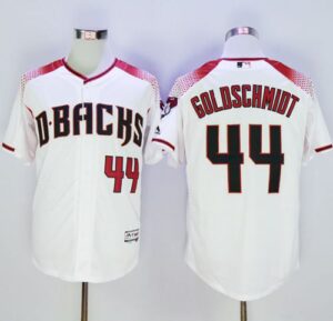 Arizona Diamondbacks #44 Paul Goldschmidt White/Brick New Cool Base Stitched Jersey