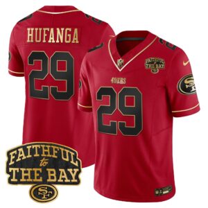 Talanoa Hufanga San Francisco 49ers Faithful To The Bay Patch Vapor Limited Jersey V8 - All Stitched