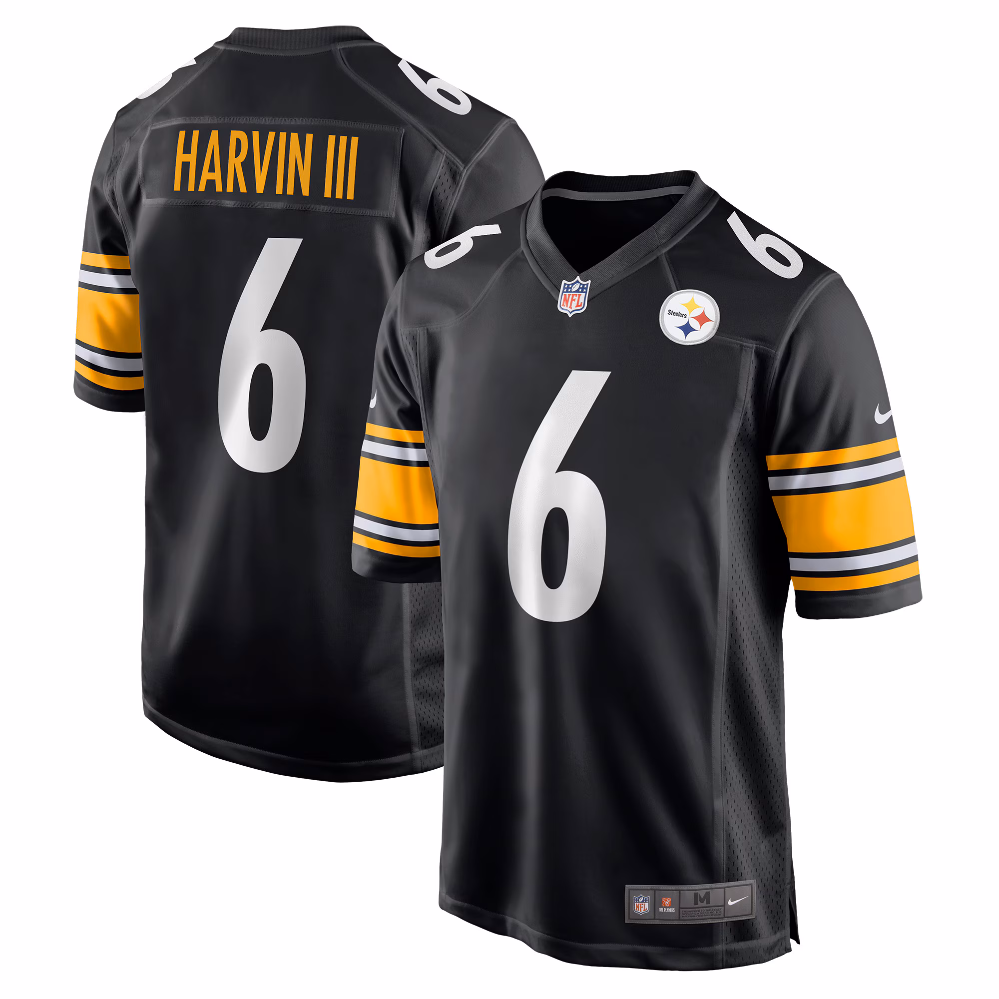 Pressley Harvin III Pittsburgh Steelers Game Jersey - Black