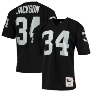 Bo Jackson Las Vegas Raiders  1990 Authentic Throwback Retired Player Jersey - Black
