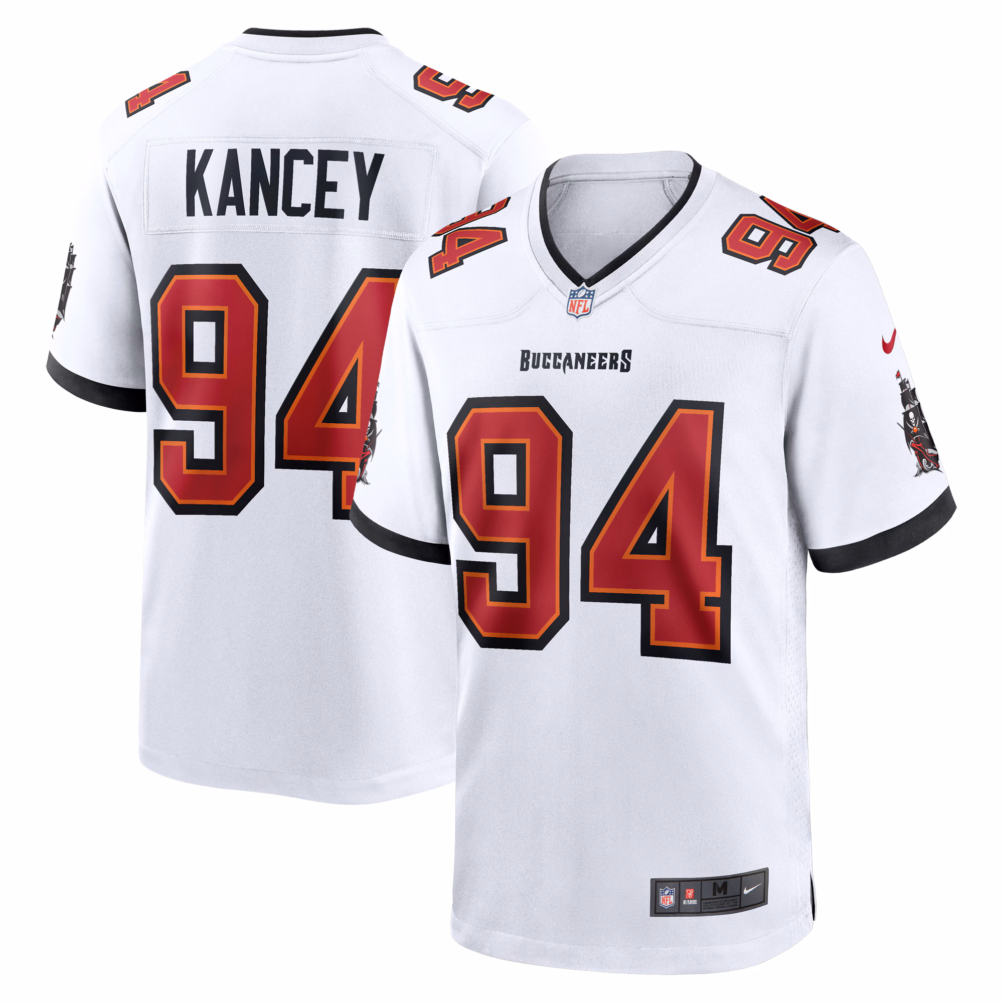 Calijah Kancey Tampa Bay Buccaneers  Game Jersey -  White