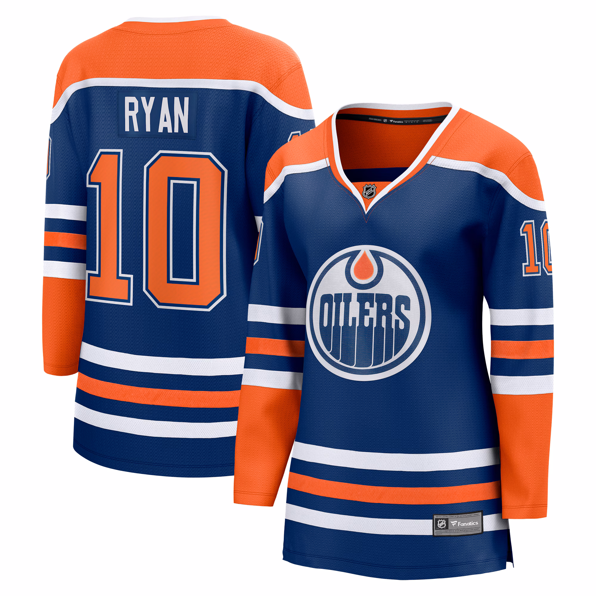 Women's Edmonton Oilers Derek Ryan Fanatics Royal Home Breakaway Player Jersey