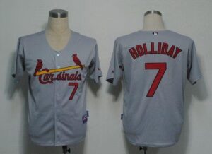 St. Louis Cardinals #7 Matt Holliday Stitched Grey Jersey