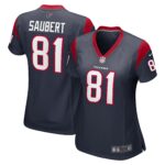 Eric Saubert Houston Texans Women's  Game Jersey -  Navy