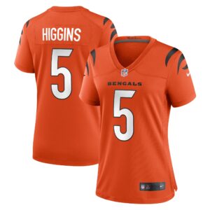 Tee Higgins Cincinnati Bengals  Women's Alternate Game Player Jersey - Orange