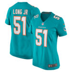 David Long Jr. Miami Dolphins Women's Game Jersey - Aqua