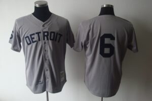 Mitchell And Ness 1968 Detroit Tigers #6 Al Kaline Grey Stitched Jersey