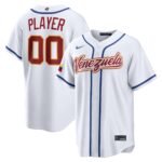 Pick-A-Player #00 Venezuela Baseball White 2026 World Baseball Classic Custom Home Stadium Jersey