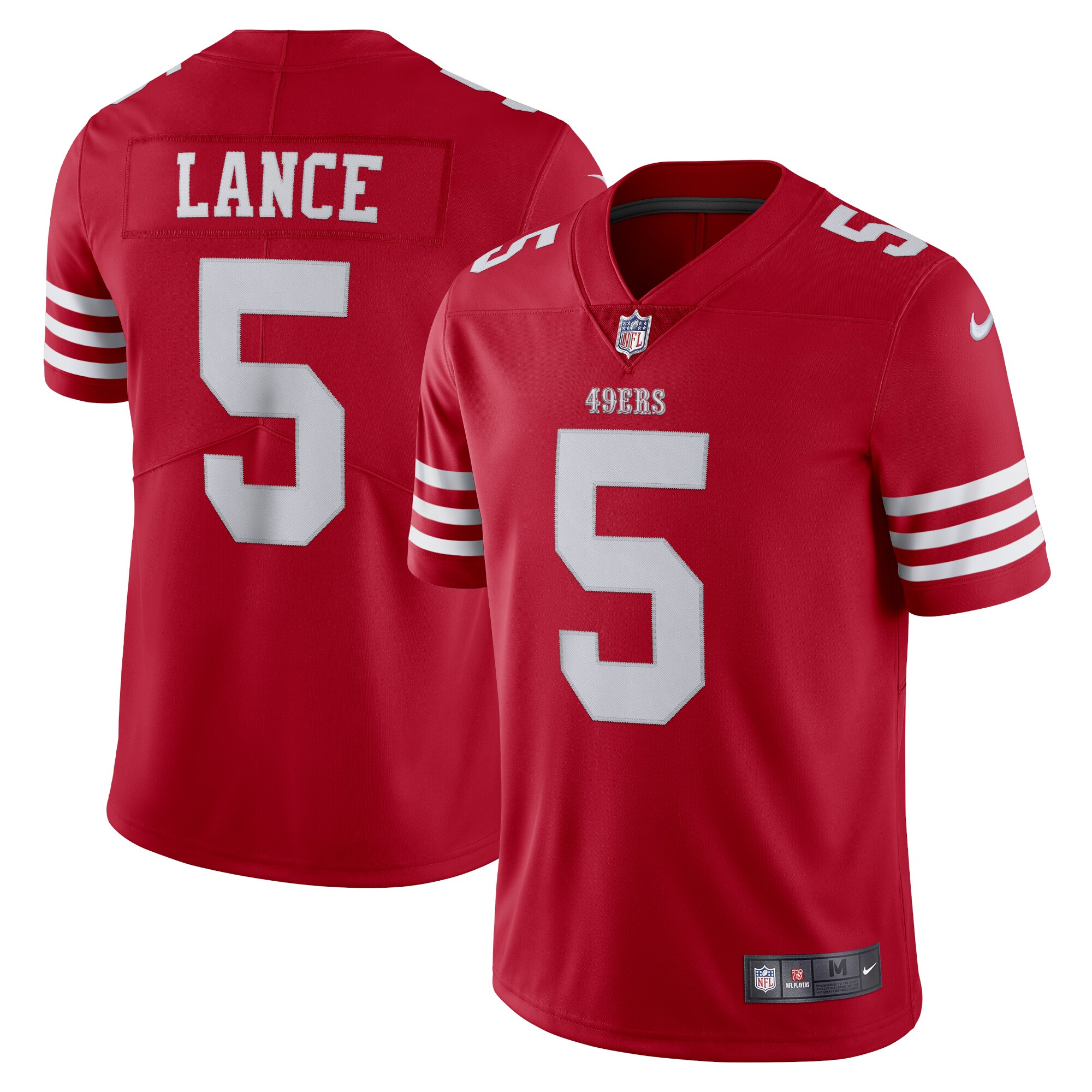 Trey Lance San Francisco 49ers Alternate Vapor Limited Jersey - Scarlet - Image 7