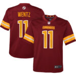 Carson Wentz Washington Commanders  Youth Game Jersey - Burgundy