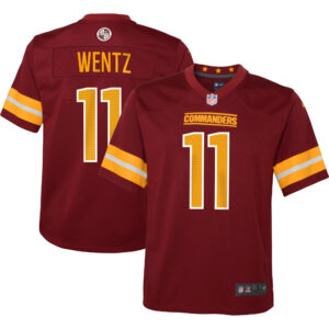 Carson Wentz Washington Commanders  Youth Game Jersey - Burgundy