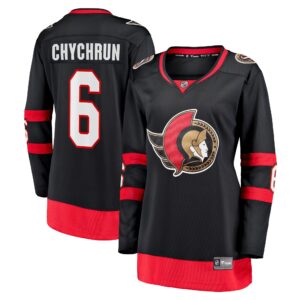 Jakob Chychrun Ottawa Senators Women's Home Breakaway Jersey - Black