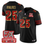 San Francisco 49ers Rivalries # 25 SF Rivalries 5-Time Champions Patch Vapor Limited Jersey - All Stitched
