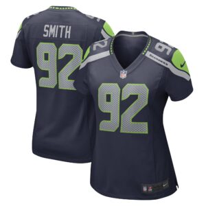 Tyreke Smith Seattle Seahawks  Women's Game Player Jersey - College Navy