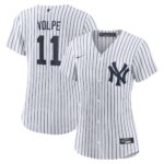 Women's New York Yankees Anthony Volpe #11 White Home Replica Player Jersey