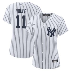 Women's New York Yankees Anthony Volpe #11 White Home Replica Player Jersey