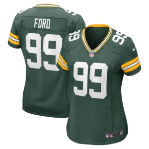 Jonathan Ford Green Bay Packers  Women's Player Game Jersey - Green