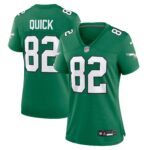 Mike Quick Philadelphia Eagles Women's Alternate Game Jersey - Kelly Green