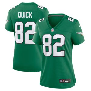 Mike Quick Philadelphia Eagles Women's Alternate Game Jersey - Kelly Green