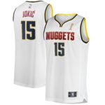 Nikola Jokic Denver Nuggets  Youth White 2023 Finals Champions Fast Break Player Jersey - Association Edition