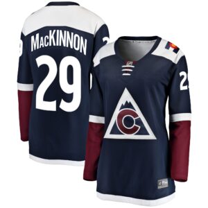 Nathan MacKinnon Colorado Avalanche Women's Alternate Breakaway Player Jersey - Navy