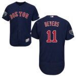 Boston Red Sox #11 Rafael Devers Navy Blue Flexbase Collection 2018 World Series Stitched Jersey