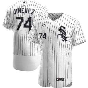 Men's  Chicago White Sox #74 Eloy Jimenez White Home 2020 Player Jersey